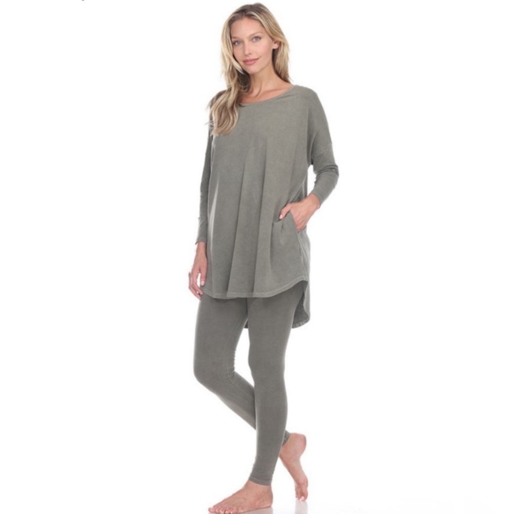 PJ Harlow Olive Green Women's Tunic Top